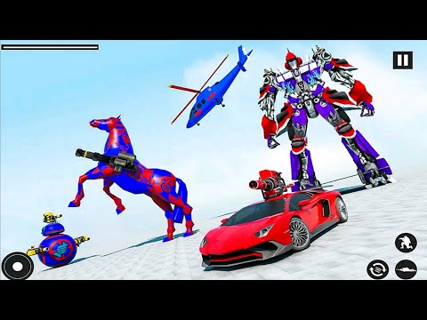 Car Robot Transform Game 2021 - Horse Robot Flying Car - Android Gameplay