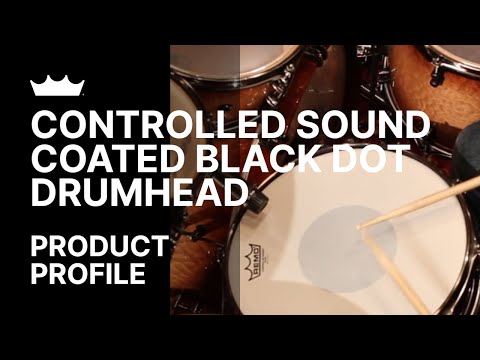 Controlled Sound Coated Black Dot Drumhead | Remo