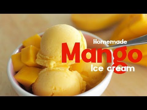 Homemade MANGO Ice cream