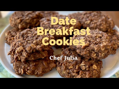 Date Breakfast Cookies |whole food plant based | oil free cooking | no sugar