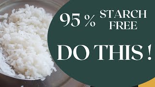 How to Drain Starch from Rice - Powerful Method for Starch Free Rice - Weight Watchers Favourite