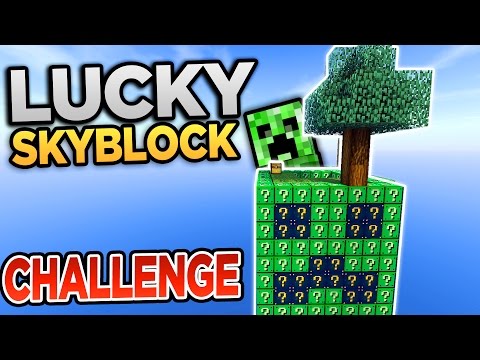 CREEPER LUCKY SKYBLOCK CHALLENGE