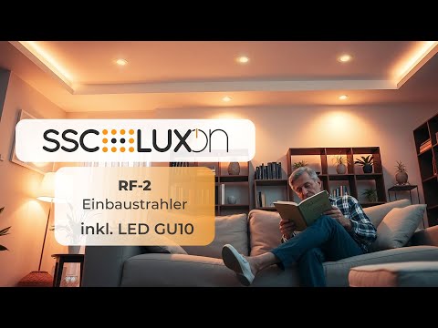 SSC-LUXon - Einbaustrahler inkl. GU10 flach & schwenkbar – RF-2 LED Produktvorschau