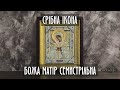 Вiдео Серебряная икона "Божья Матерь Семистрельная"