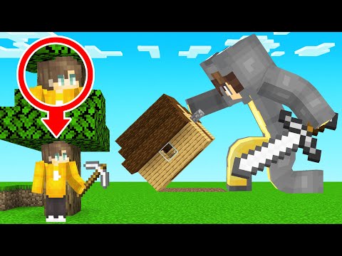 Hunters VS Speedrunner with Size Change Enabled! (Minecraft)