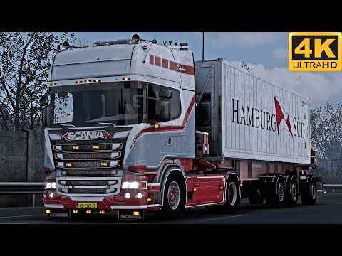 4K | ETS2 1.45 | Promods | Scania R520 V8 | Oslo 🇳🇴 󠁧󠁢󠁳󠁣 - Göteborg 🇸🇪