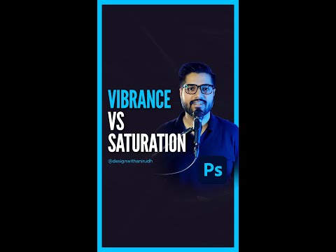 Vibrance vs Saturation in Photoshop