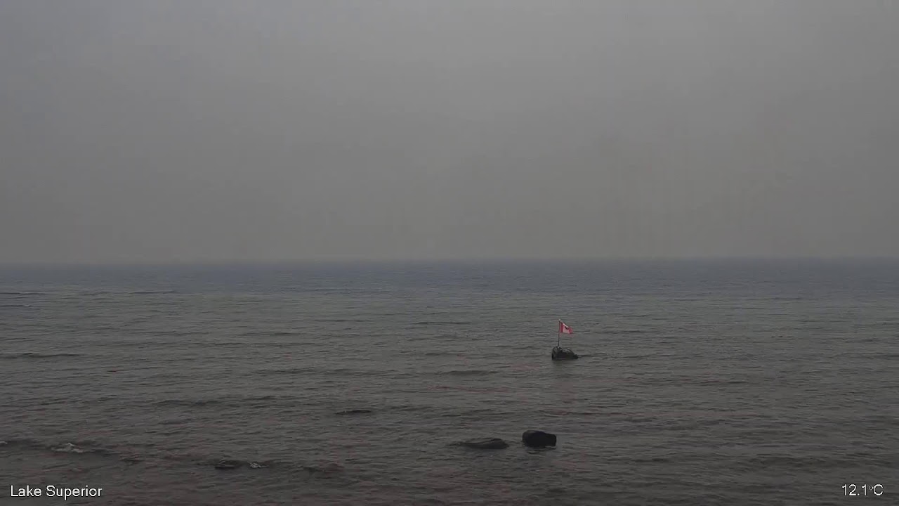 Live webcam view of Batchawana Bay Buoy Camera