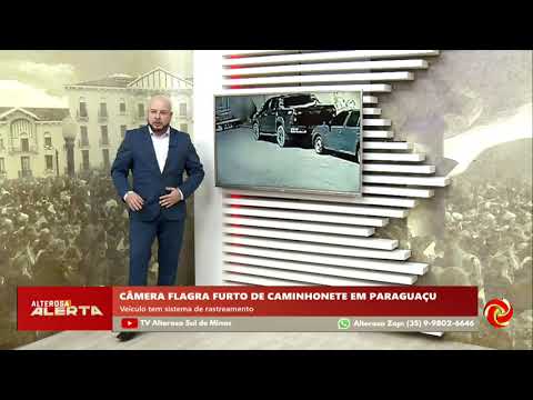 Furto de caminhonete em Paraguaçu: veja o flagrante