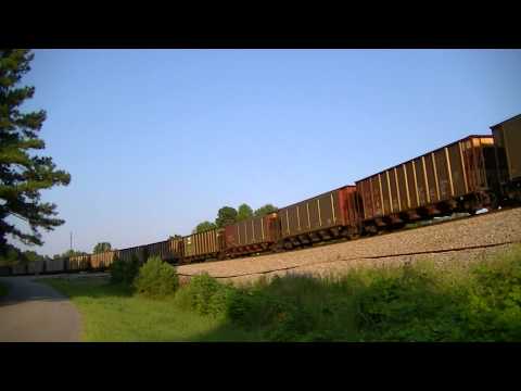 BNSF 8543 leads NS 735 @ Lynn, AL 8-24-15