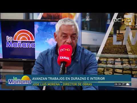 AVANZAN TRABAJOS EN DURAZNO E INTERIOR - JOSE LUIS MORENA / DIRECTOR DE OBRAS
