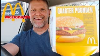 McDonald's Quarter Pounder Review - Greg's Kitchen Mukbang