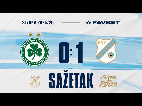 Konferencijska liga: Omonoia - Rijeka 0:1, sažetak, KO playoff (2025./2026.)
