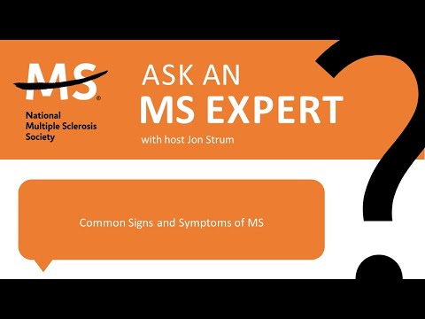 [Live] Ask an MS Expert: Common Signs and Symptoms of Multiple Sclerosis | National MS Society