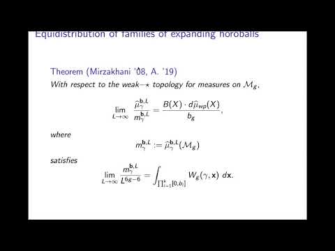 Counting simple closed multi-geodesics on hyperbolic surfaces, Part 2/2 (Francisco Arana-Herrera)