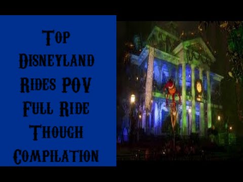 Top Disneyland Rides POV Full Ride Through Compilation