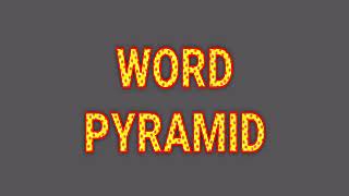 English Grammar Class How to make word pyramid