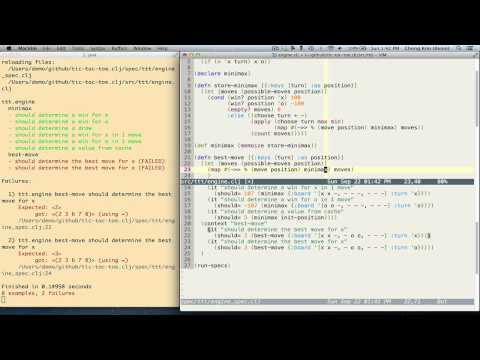 Tic Tac Toe Kata In Clojure Using Speclj
