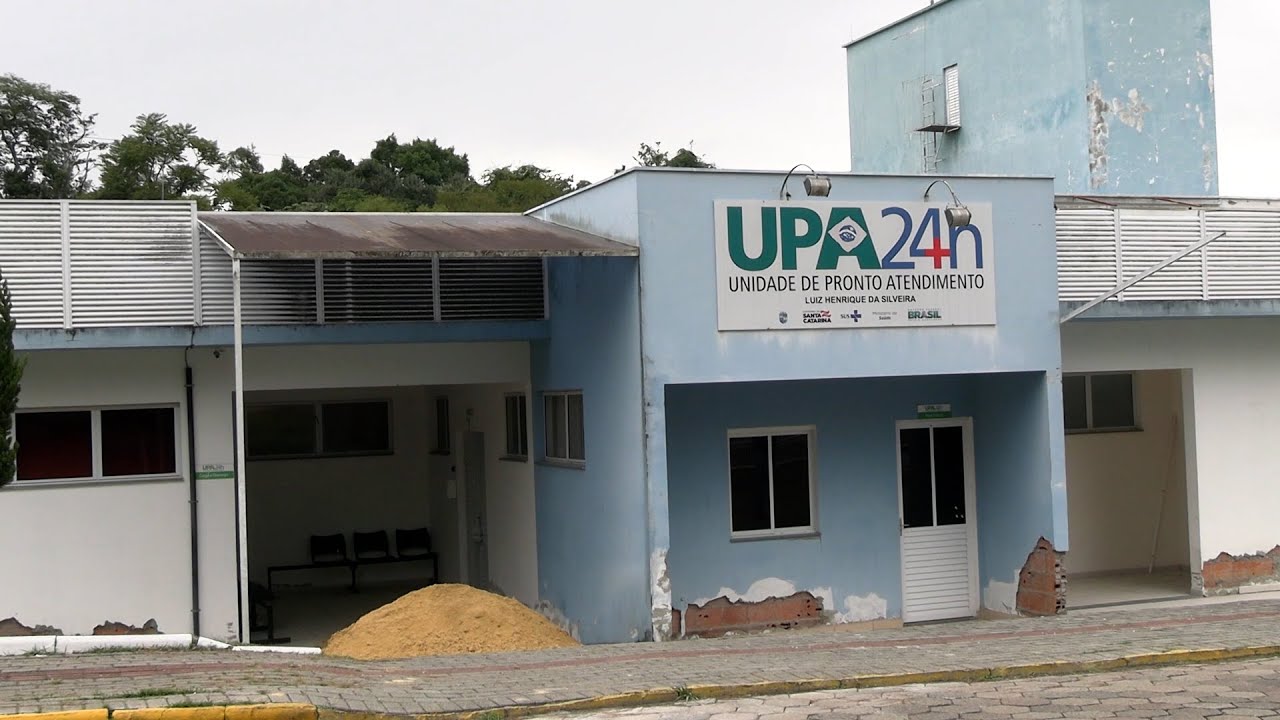 Reforma em andamento na UPA de Rio do Sul