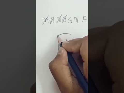 'Manogna' name logo || #shorts #subscribe