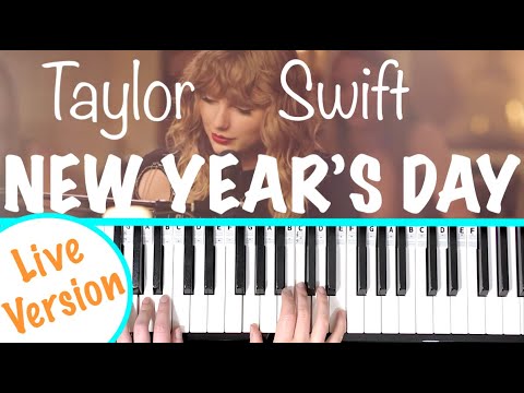 NEW YEAR'S DAY - Taylor Swift Piano Tutorial [Chords Accompaniment]