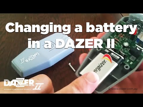 DAZER II Ultrasonic Stop Barking Dog Anti Bark Device - How to change the battery in DAZER II