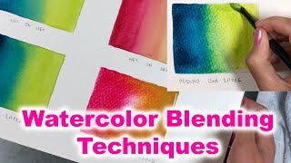 How to blend Watercolors - Tips
