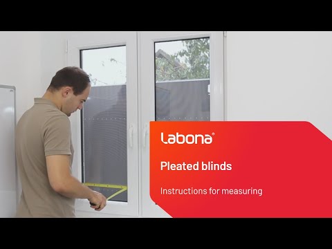 Instructions for measuring plisse blinds