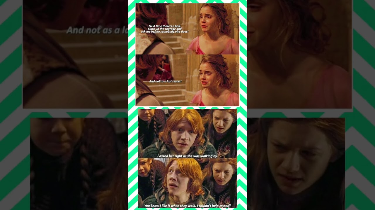 💔 Hermione’s Heartbreak vs Ron’s Timing – The Ultimate Hogwarts Miscommunication! 😂⚡#shorts #memes