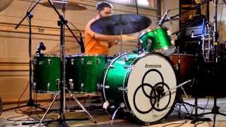 Led Zeppelin - Heartbreaker (Live) - Drum Cover - Vintage Ludwig Green Sparkle Drum Kit