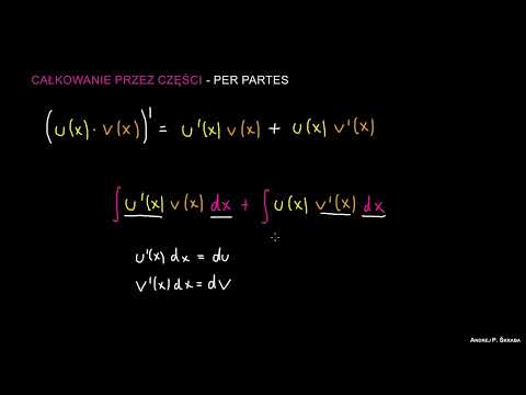Całkowanie przez części - "per partes"