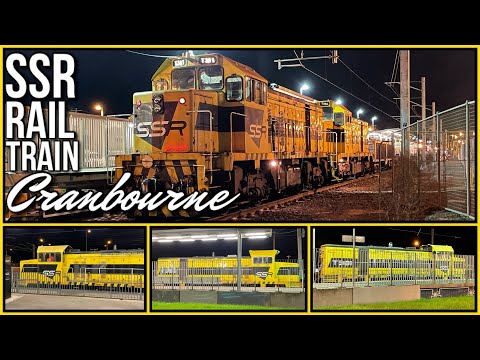 SSR Rail Train | T381-T386 & T385 Diesel Locos | Cranbourne Station | Southern Shorthaul Railroad