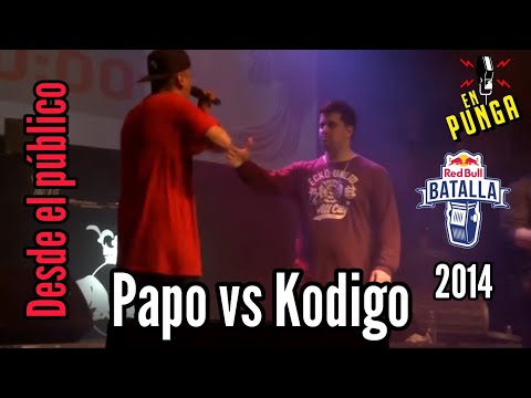 Papo vs Kodigo - RedBull batalla de los gallos 2014 [desde el público] SUSCRIBITE!!!