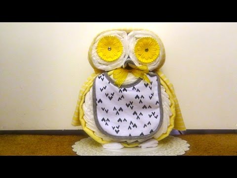 Owl Diaper Cake