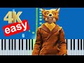 Fantastic Mr Fox Kristofferson S Theme Slow Easy Medium Piano Tutorial 4K