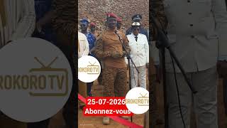 Urgent avec le capitaine Ibrahim TRAORÉ président du Burkina et de l'AES du 25-07-2026