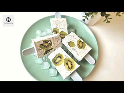 Creamy Coconut Popsicles | Coconut Chia Pudding Popsicles | Fruit Popsicles