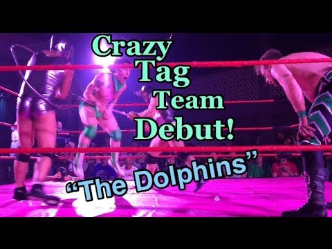 "The Dolphins" Tag Team Debut vs Mint Conditioning - Glam Slam Wrestling action