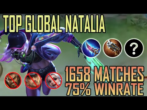 8394 HERO POWER NATALIA NON-STOP GANKING | TOP GLOBAL NATALIA BEST BUILD 2023 ~ MLBB