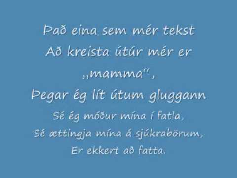 búti úr laginu upphafið-ofvirkni (teksti)