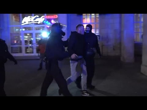 Protesters in Magdeburg, Germany, were detained during an unlawful anti-COVID restrix demonstration