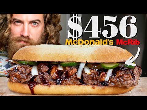 $456 McDonald’s McRib Taste Test | Fancy Fast Food
