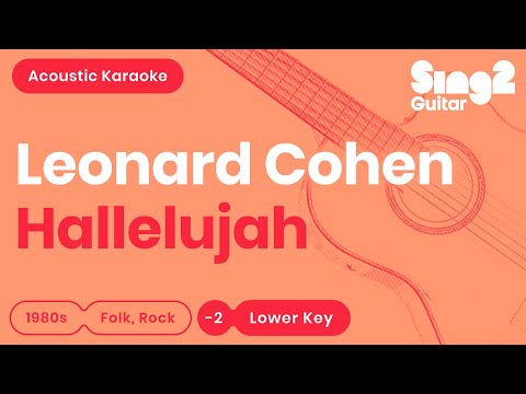 Hallelujah (Lower Key - Acoustic Guitar Karaoke) Leonard Cohen