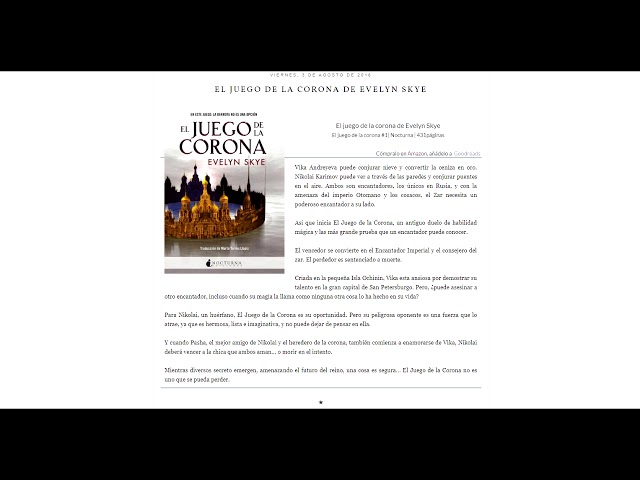 Vídeo relacionado con El Juego de la Corona