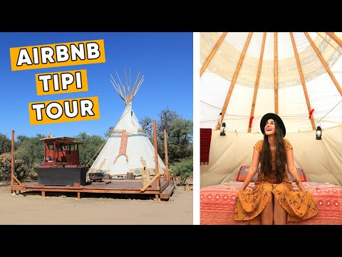 Airbnb Experience  | Tipi With Insane Views - Tiny House In The Mojave Desert