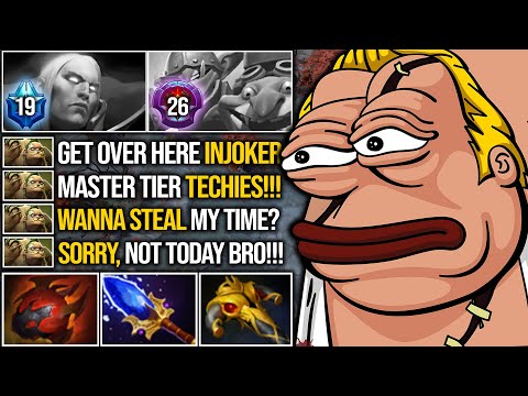 LVL19 Platinum Invoker Mid ft LVL26 Master Tier Techies??? Don't Mess With Me!!! | Pudge Official