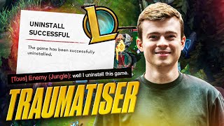 JE TRAUMATISE UN JUNGLER : IL DESINSTALLE LE JEU