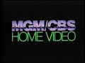 The Destruction Of Mgm Cbs Home Video 1981 Uk Vhs Logo