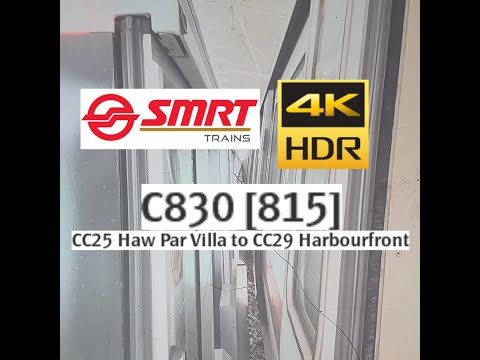 [SMRT] Circle Line Ride from CC25 Haw Par Villa to CC29 Harbourfront - Alstom Metropolis C830