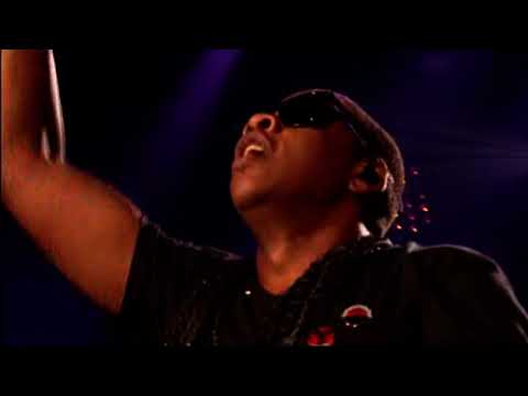Empire State of Mind. Jay-Z with Bridget Kelly. Isle of Wight 2010. TV.